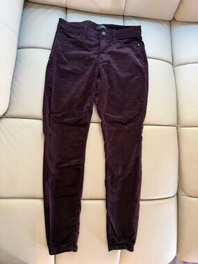 Woman’s Dark Plum velvet Skinny Pants